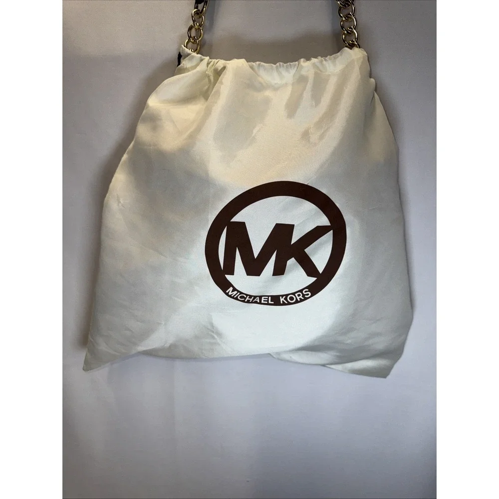 MICHAEL KORS DK CHOCOLATE SLIM SATCHEL PURSE excellent‎ condition